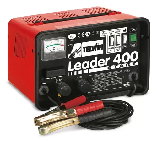 Caricabatteria auto avviatore leader 400 start telwin 807551