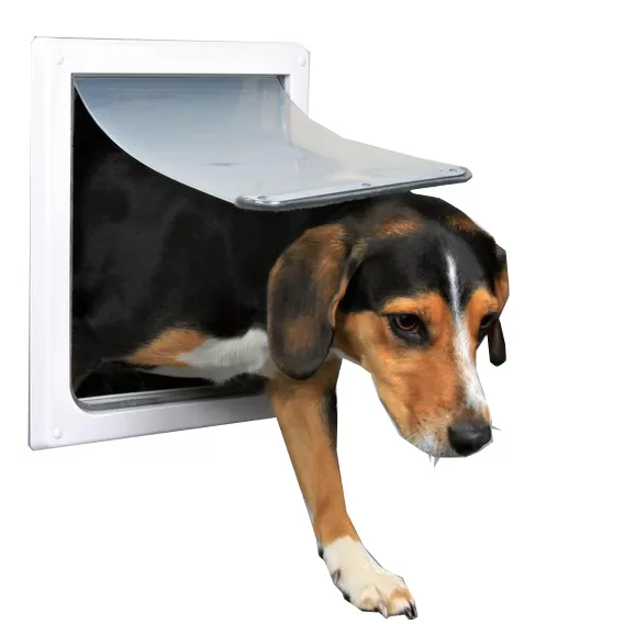 Porta bianca per cane a 2 funzioni misura s-m 3878 trixie