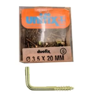 CONFEZIONE GANCI OTTONATI 3276 UNIFIX