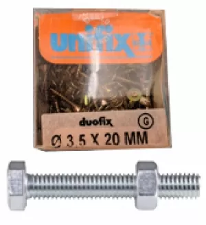 CONFEZIONE VITE TE CON DADO ZINCATA 3078 UNIFIX