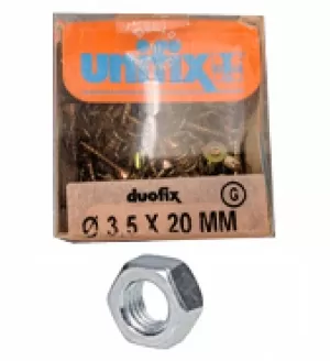 CONFEZIONE MAXI DADI ZINCATI BIANCHI UNI 5588 UNIFIX