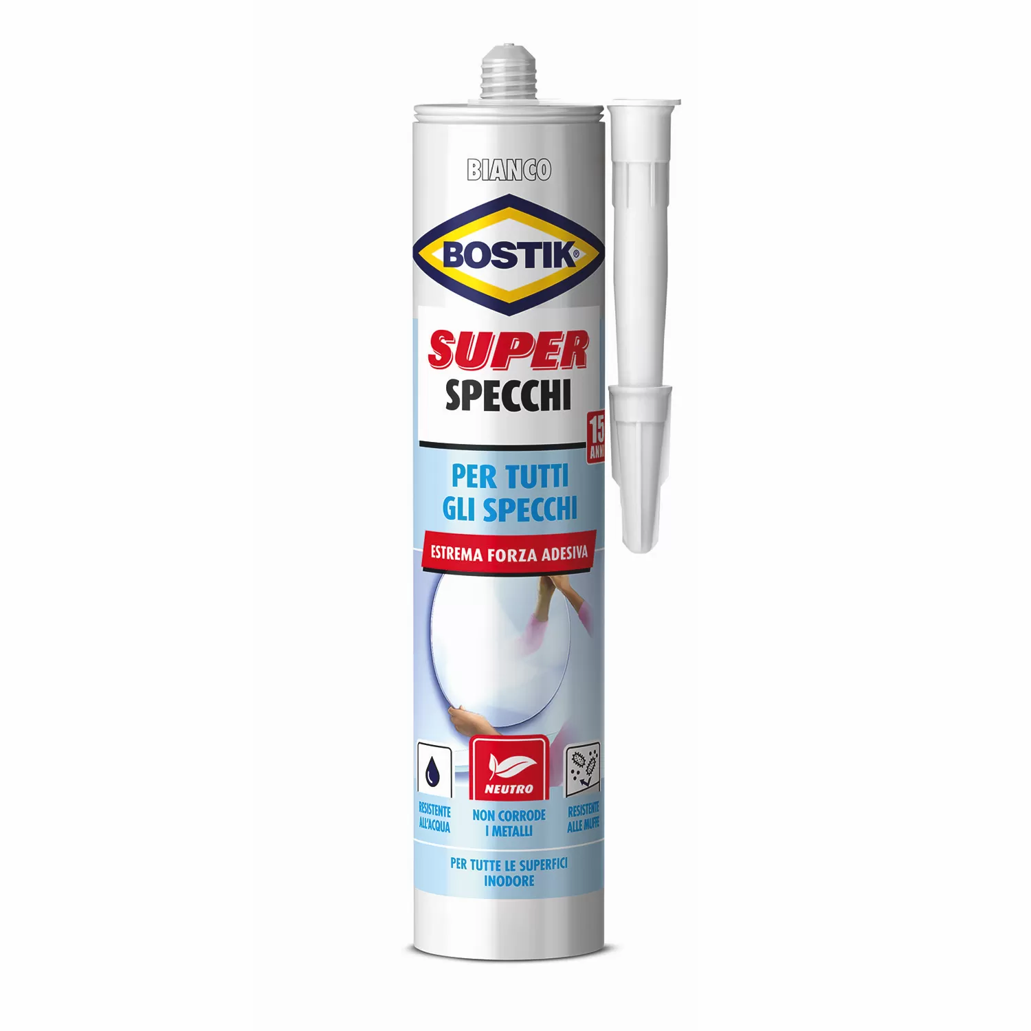 Silicone bostik super specchi