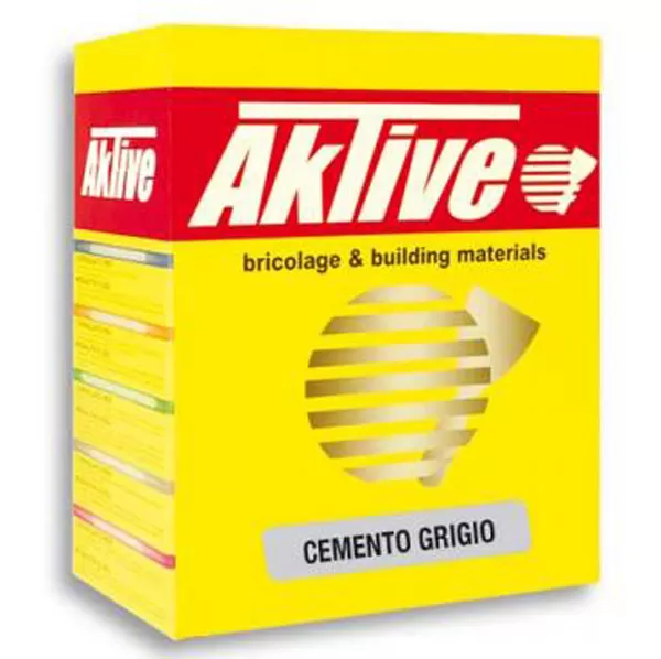 Cemento grigio in polvere aktive