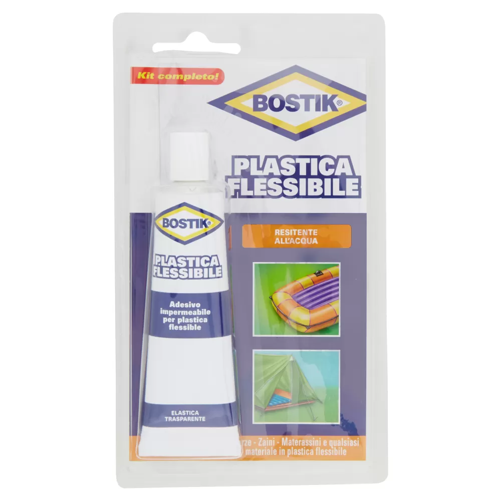 Colla bostik plastica flessibile