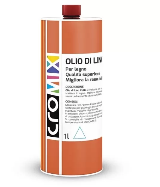 Olio di lino cotto 1 lt cromix