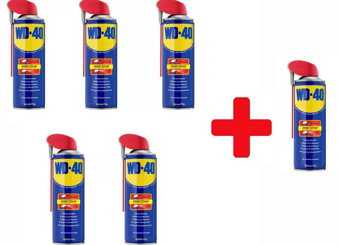 Promo wd 40 6 bombolette smart straw spray lubrificante