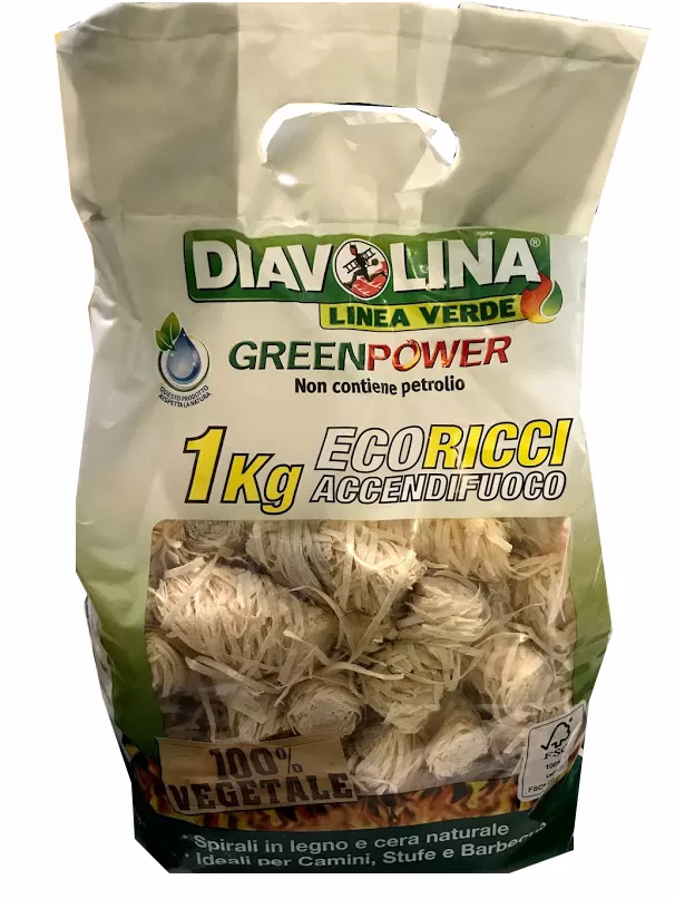 Accendifuoco ecoricci 1kg 15361 diavolina