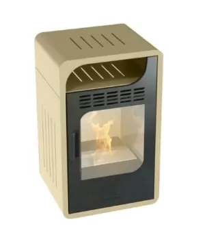 STUFA A COMBUSTIBILE FIAMMETTA JUNIOR VENTILATA BEIGE GMR