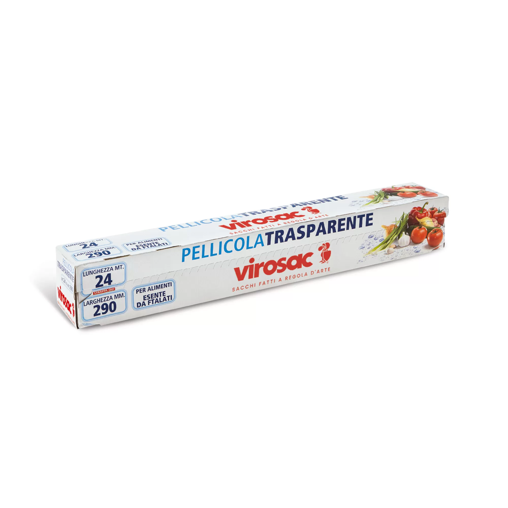 Rotolo pellicola trasparente 24mt virosac