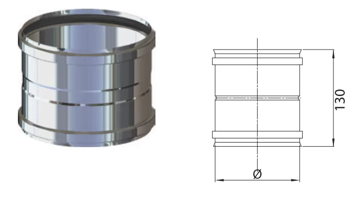 Manicotto ff psrc-09 doppio stabile