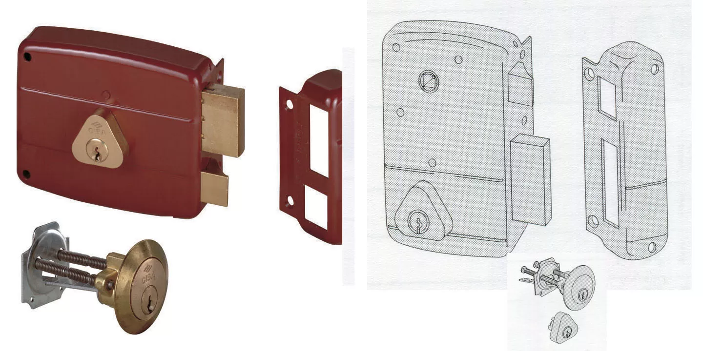 Serratura da applicare a cilindro 1 50210 45 cisa