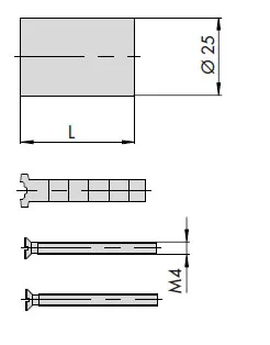 Kit prolunga per cilindro 07165040 cisa