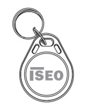 BADGE ISEO USER KEYFOB TRANSPONDER KEYFOB1356MF1 ISEO