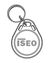 Badge iseo user keyfob transponder keyfob1356mf1 iseo