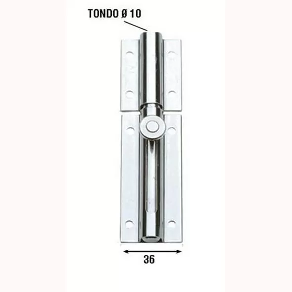 Catenaccio traversale leggero inox 216in aldeghi luigi