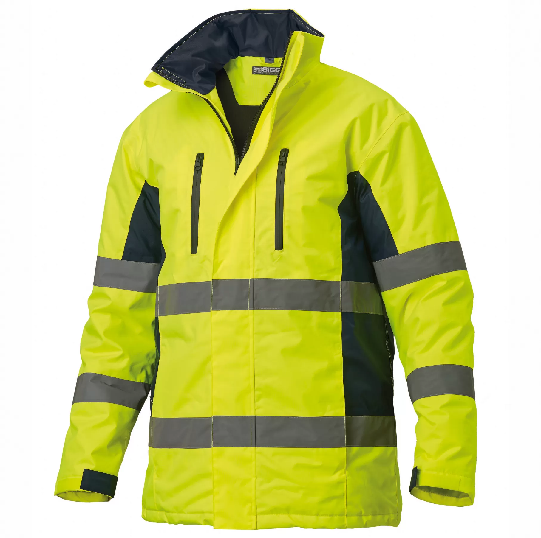 Giaccone parka alta visibilità giallo blu 25gi0235 siggi