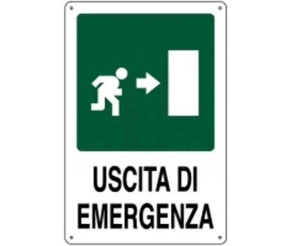 Cartello all. uscita di emergenza 0320.06.00 d&b verona