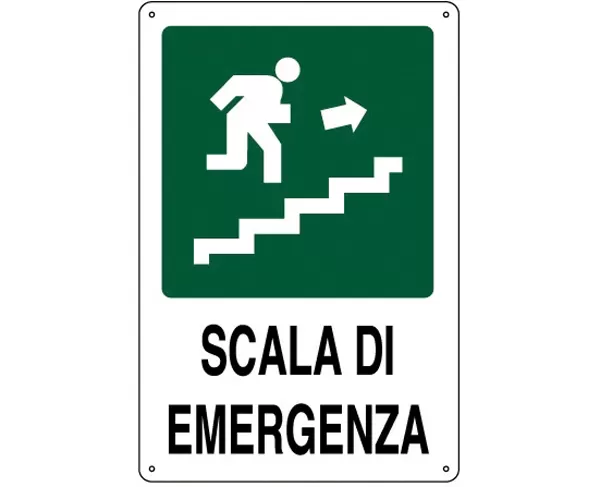 Cartello all. scala di emergenza 0320.33.30 d&b verona