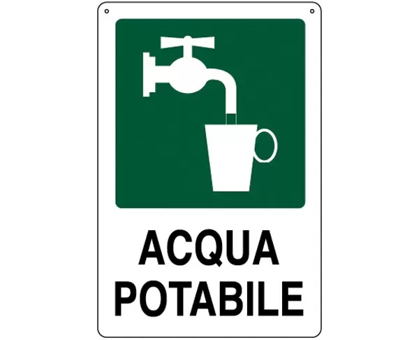 Cartello all. acqua potabile 0320.57.00 d&b verona