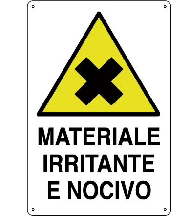 Cartello all. materiale irritante e nocivo 0020.21.30 d&b