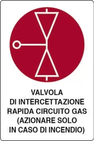 CARTELLO ALL. VALVOLA CIRCUITO GAS 0111.54.30 D&B