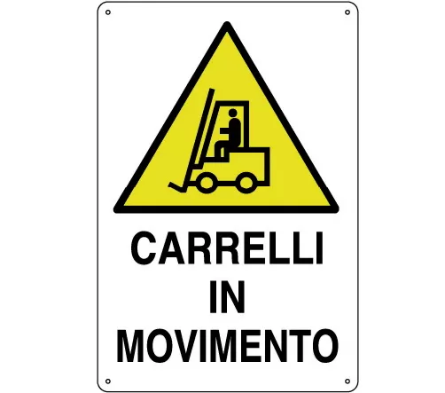 Cartello all. carrelli in movimento 0020.60.00 d&b