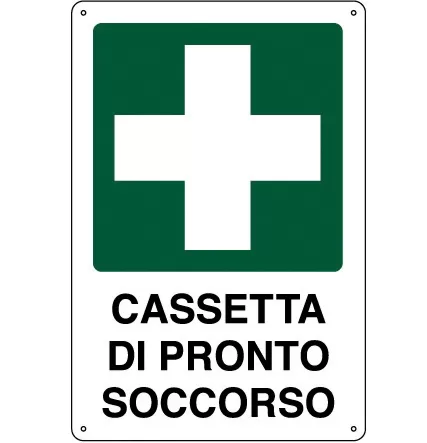 Cartello all. cassetta pronto soccorso 0320.45.20 d&b