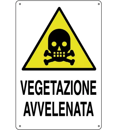 Cartello all. vegetazione avvelenata 0020.33.20 d&b