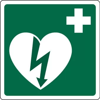 Cartello all. defibrillatore 0300.02.35 d&b verona