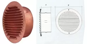 GRIGLIA TONDA GTRRQ RAME LA VENTILAZIONE