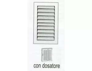 GRIGLIA TIPO G DA INCASSO G4D1424 LA VENTILAZIONE