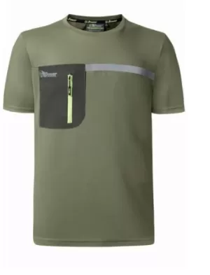 T-SHIRT CHRISTAL BURNT OLIVE FU248BO U-POWER