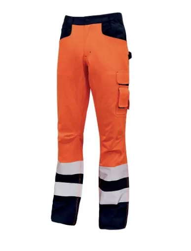 Pantalone light orange fluo hl155of u-power