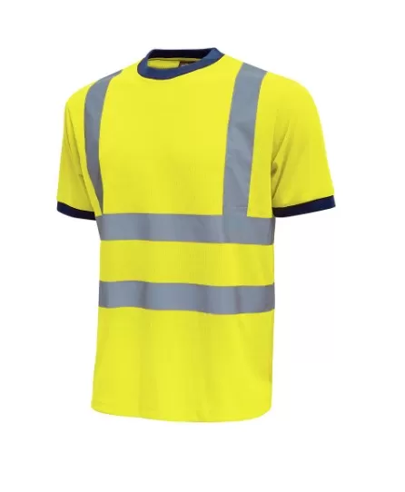 T-shirt glitter yellow fluo hl197yf u-power