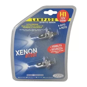 2 LAMPADINE H1 EFFETTO XEON 12V 55W 100012 SAIFE