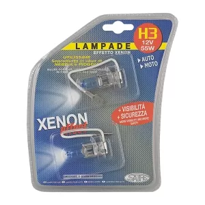 2 LAMPADINE H3 EFFETTO XEON 12V 55W 100013 SAIFE