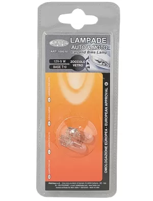 2 LAMPADINE 12V 5W T10 W5W 100010 SAIFE