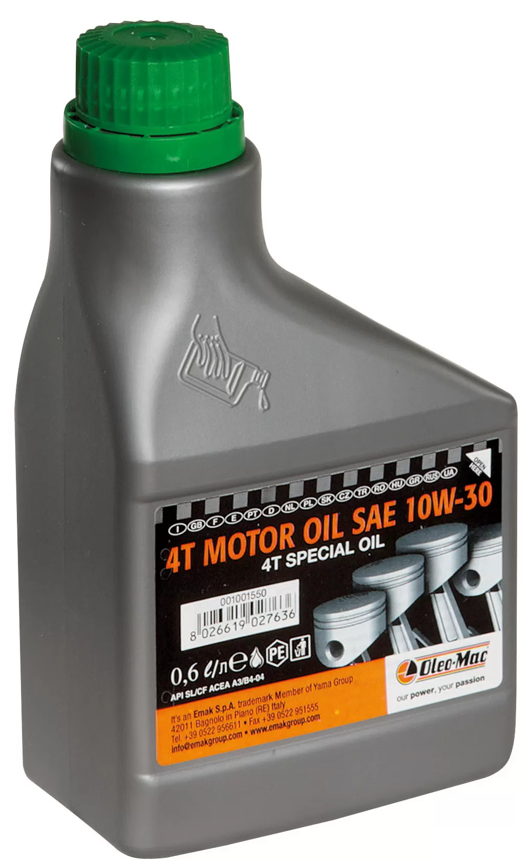 Olio sae 10w-30 per motori 4 tempi oleo-mac