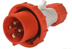 SPINA IND. 380V 3P+T 16A ROSSA EC69073 EC ELETTROCANALI