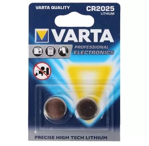 CONFEZIONE 2 BATTERIE CR2025 VARTA 0602501402