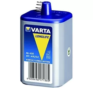 CONFEZIONE 1 BATTERIA 4R25-430 6V CON MOLLE VARTA