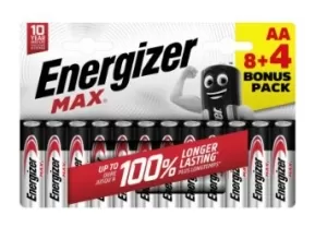 CONFEZIONE 8+4 BATTERIE STILO E303325100 ENERGIZER