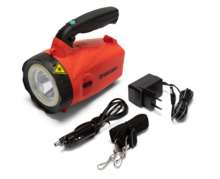 Faro LED ricaricabile 10W con lampeggiante rosso