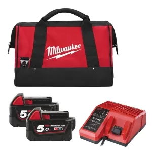 KIT 2 BATTERIE E CARICABATTERIE MILWAUKEE M18EK-502