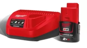 KIT BATTERIA E CARICABATTERIE 12V NRG-201 MILWUAKEE