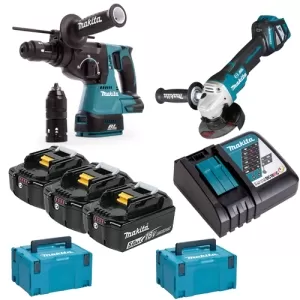 KIT TASSELLATORE E SMERIGLIATRICE DLX2256TJ1 MAKITA