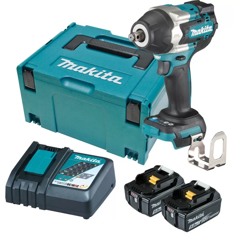 Avvitatore ad impulsi con batteria 18v makita dtw700rtj