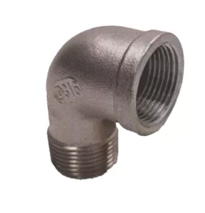 GOMITO 90°FF INOX LEG. 92L ISO4144 RACCORDERIE METALLICHE