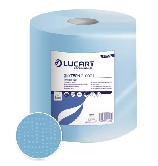 Bobina carta blu 1000 strappi lucart skytech 2 1000 l