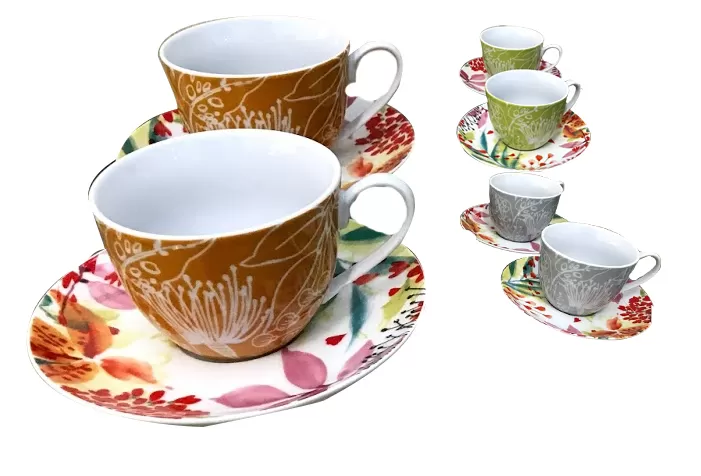 Set 2 tazze colazione eden 55360 fade